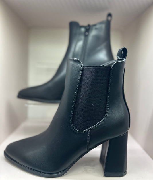 The Classic Black Block-Heel Boot
