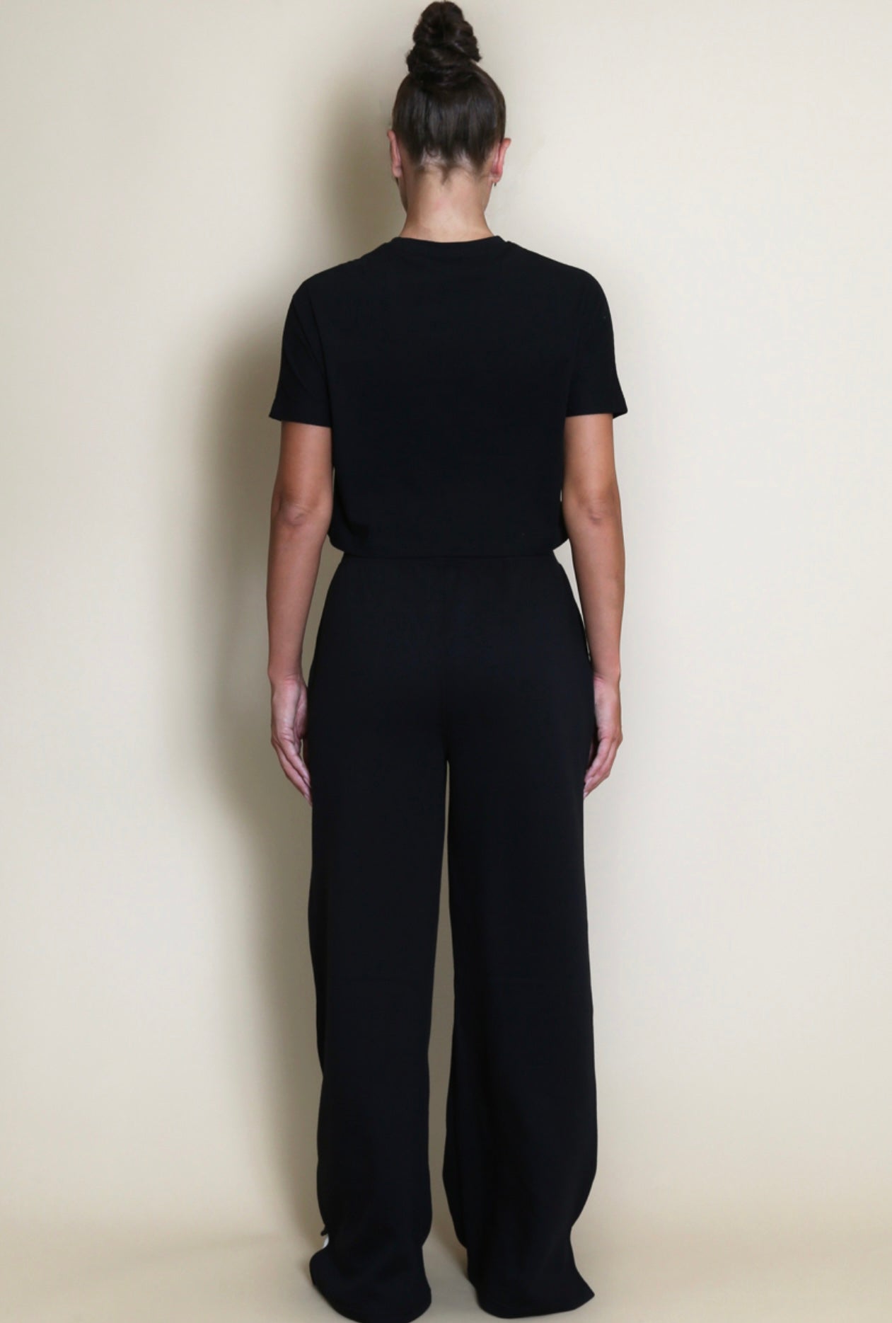 Black Boxy Relaxed Cropped T-Shirt