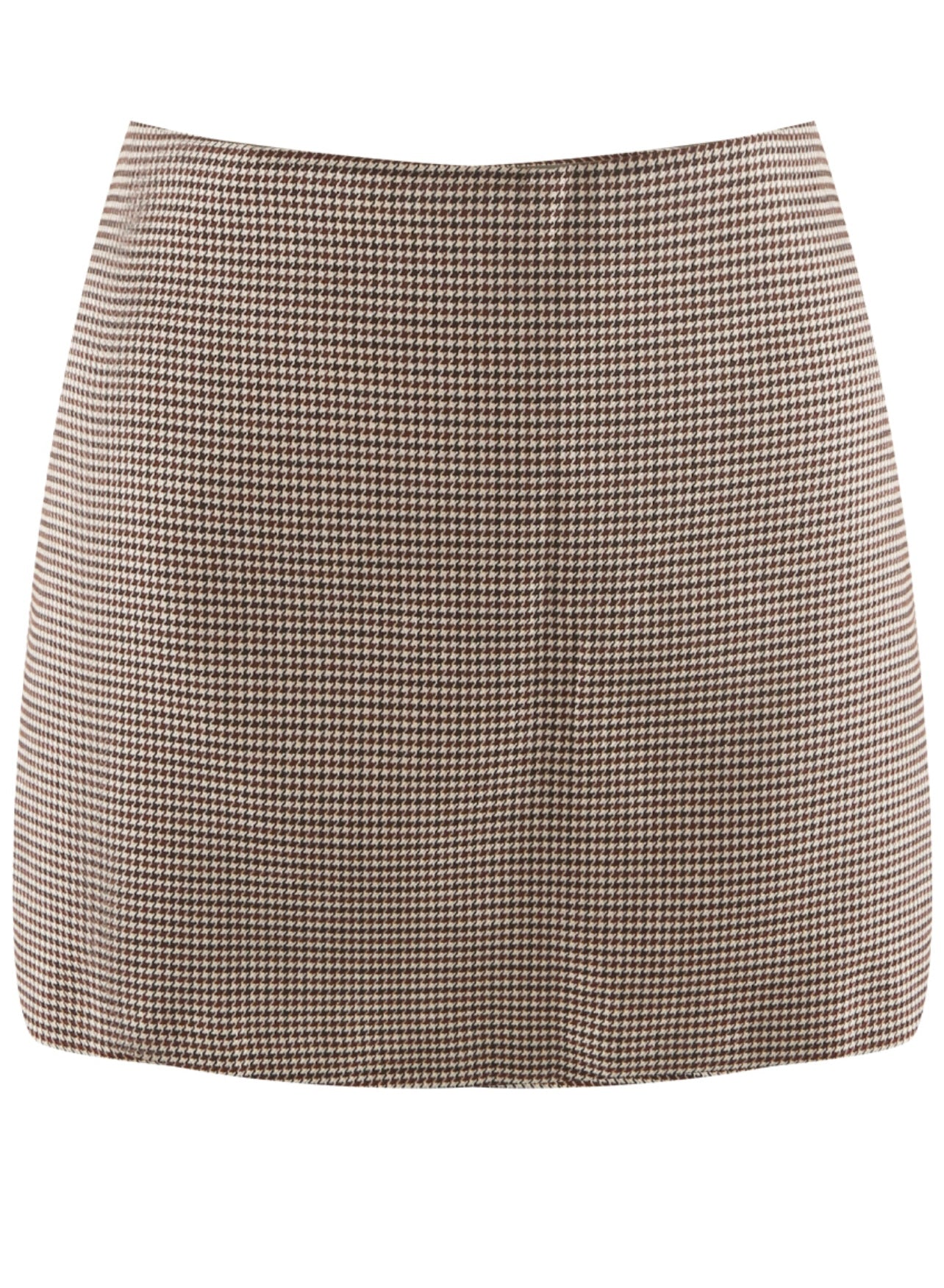 Brown Houndstooth Skort