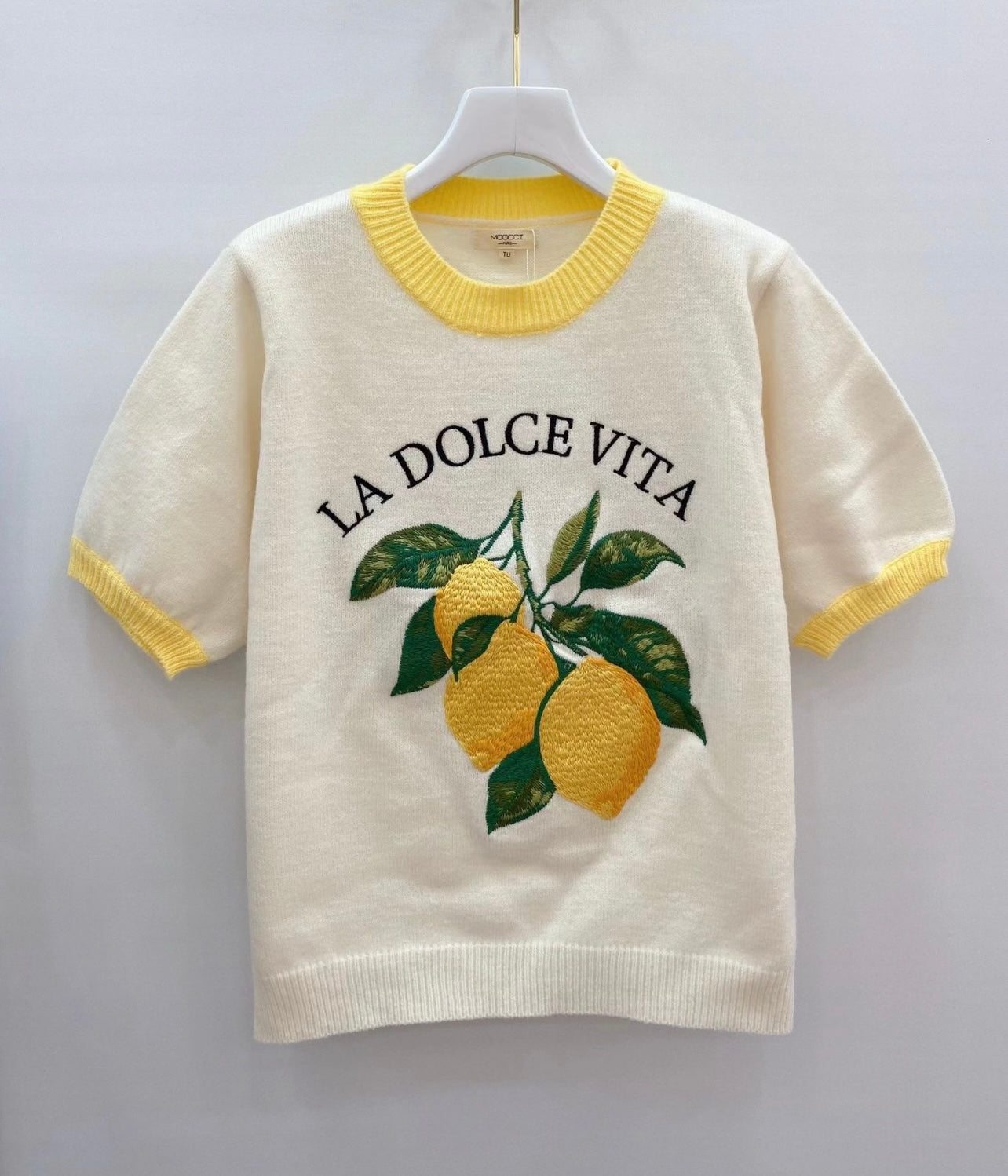 Lemon Logo Short Sleeve Jumper