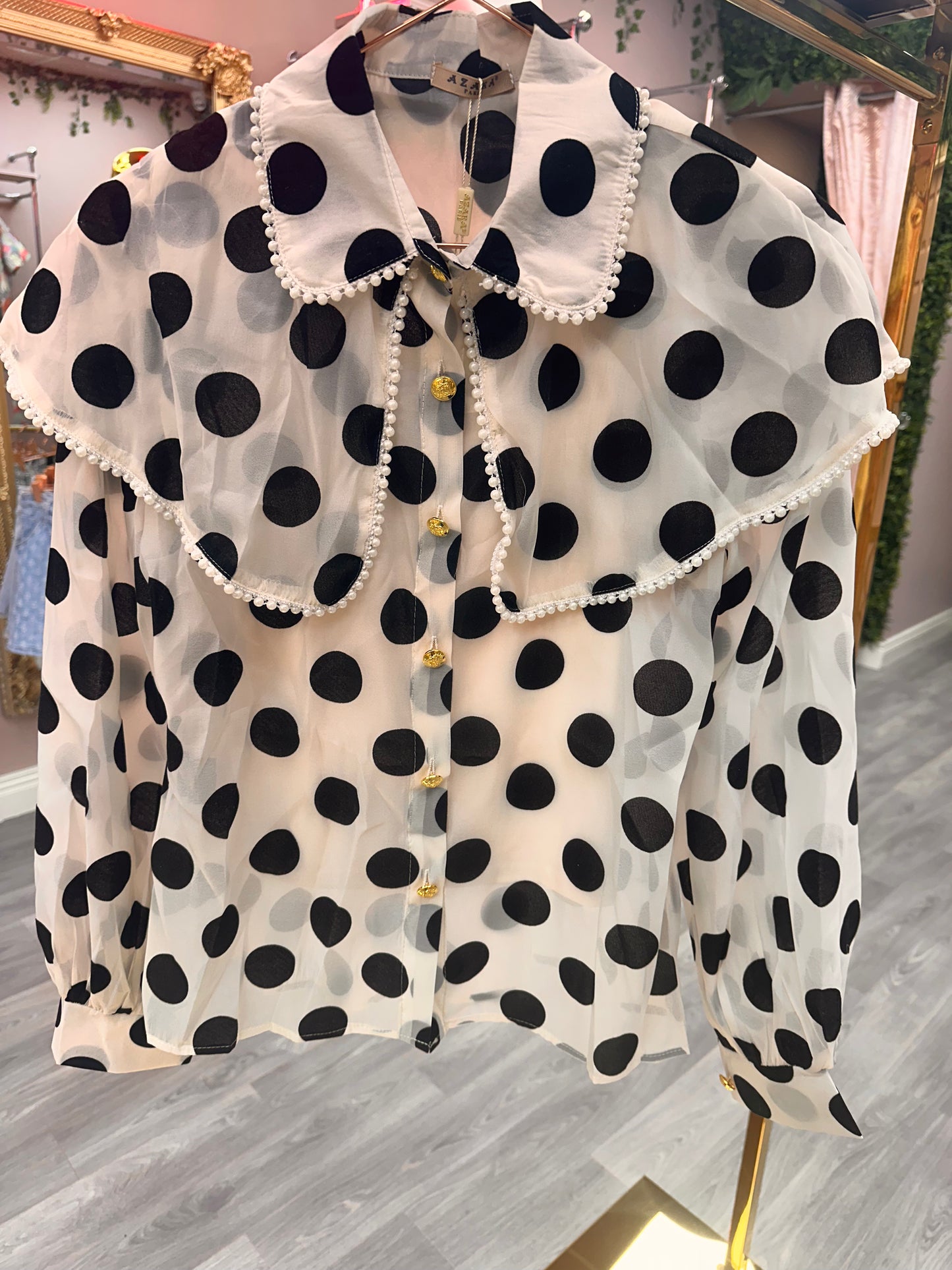 Polka Dot Blouse