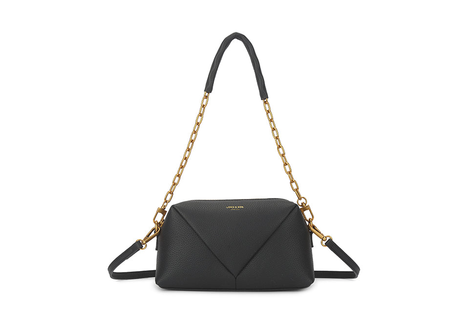 Gold Detail Chain Handle Handbag