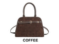 Pattern Detail Buckle Handbag