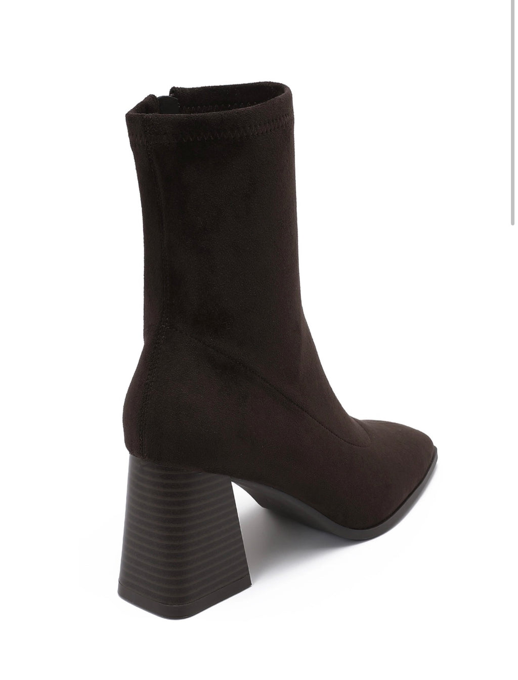 Brown Heeled Ankle Boot