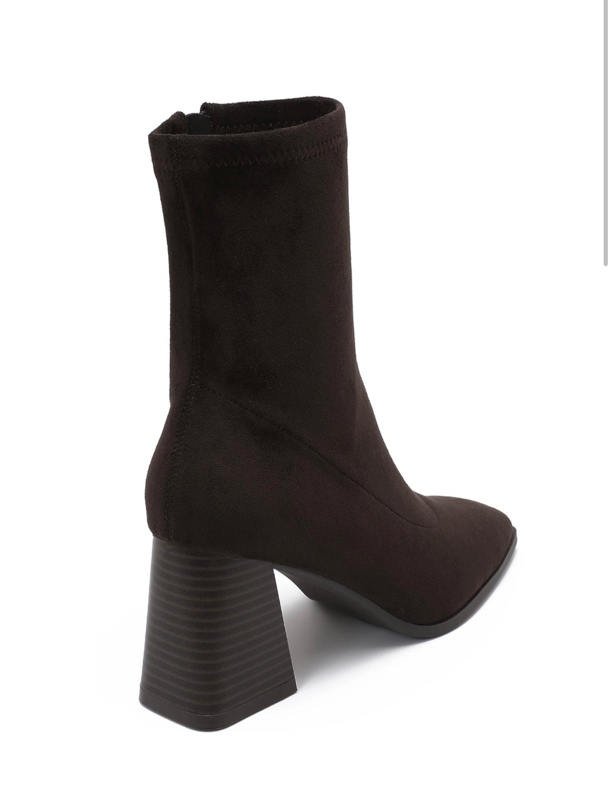 Brown Heeled Ankle Boot