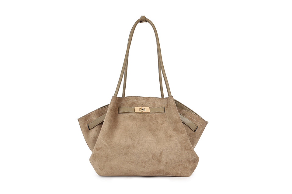 Slouchy Buckle Detail Handbag
