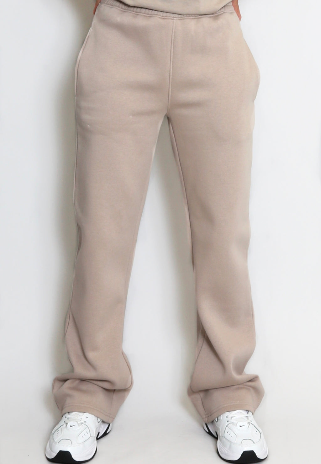 Taupe Luxe Iconic Wide Leg Jogger