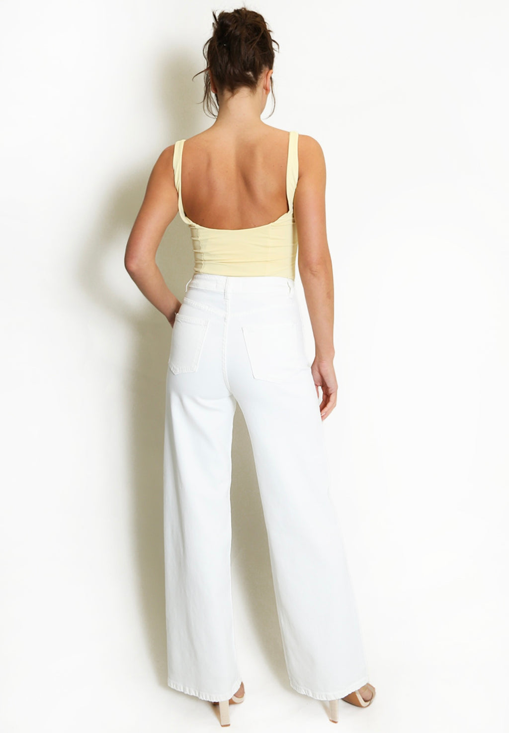 White Wide Leg Jeans