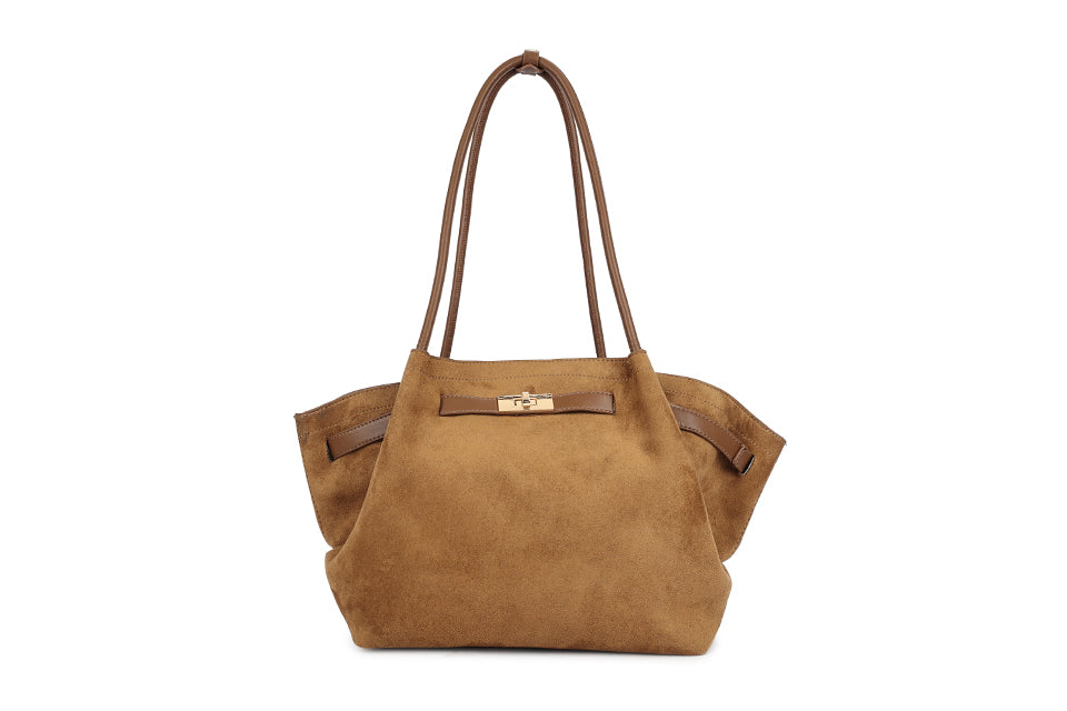 Slouchy Buckle Detail Handbag
