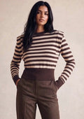 Striped Jumper With Padded Shoulders