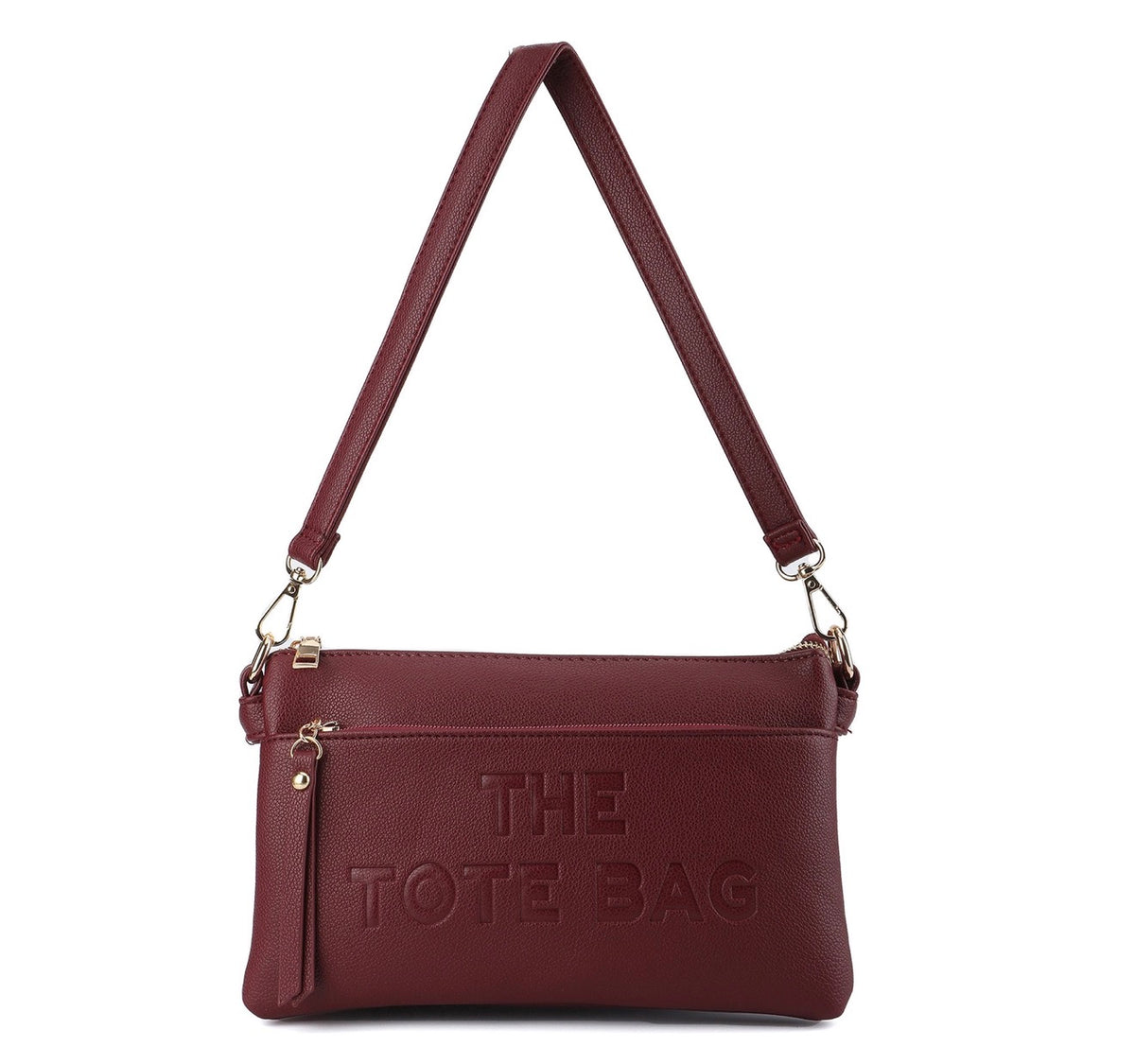 Zip Top 3 Compartments Crossbody Handbag