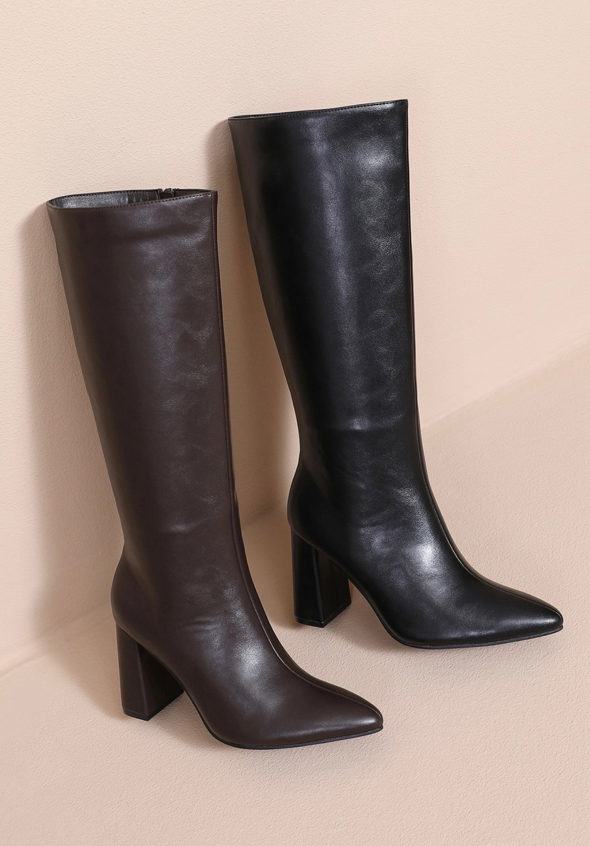 Pu knee High Boot