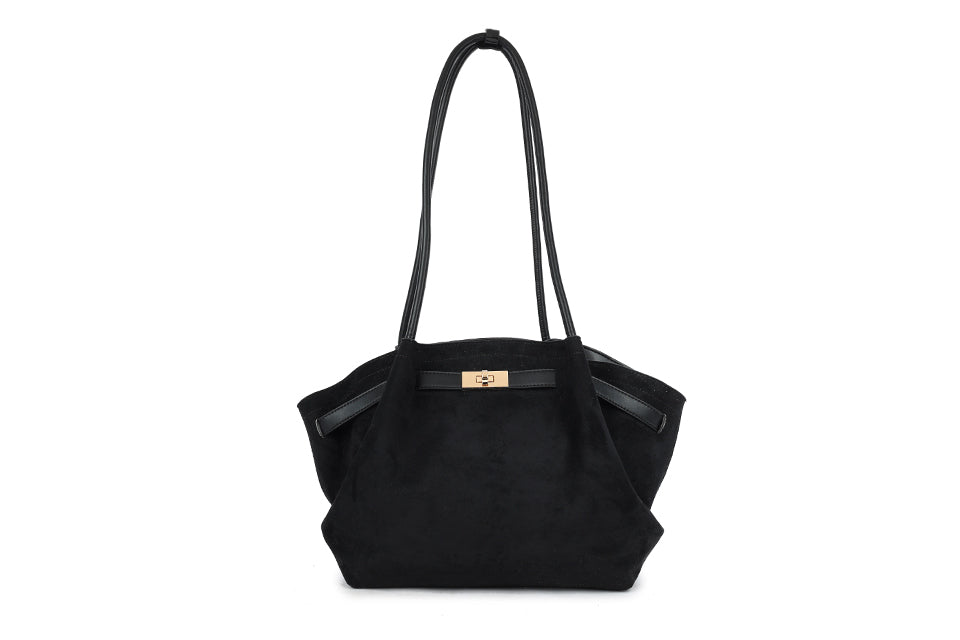 Slouchy Buckle Detail Handbag