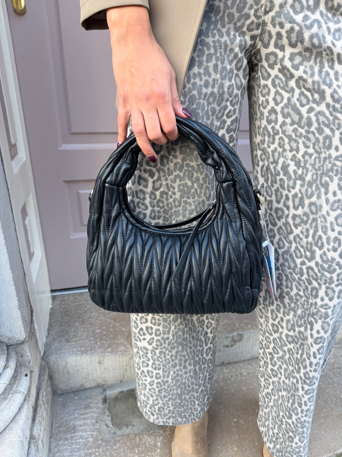 Pleated Knot Handbag