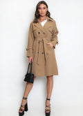 Camel Belted Trench Coat
