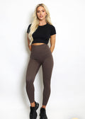 Brown High Waisted Sports Energy Leggings
