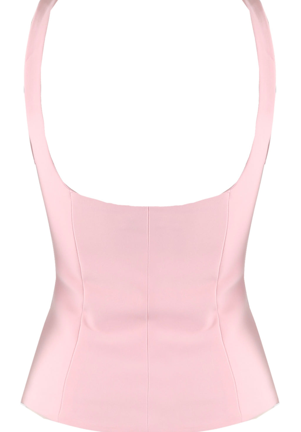 Pink Square neck Tailored Top