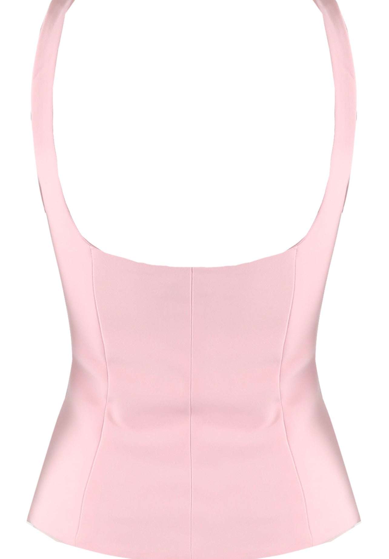 Pink Square neck Tailored Top