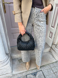 Pleated Knot Handbag