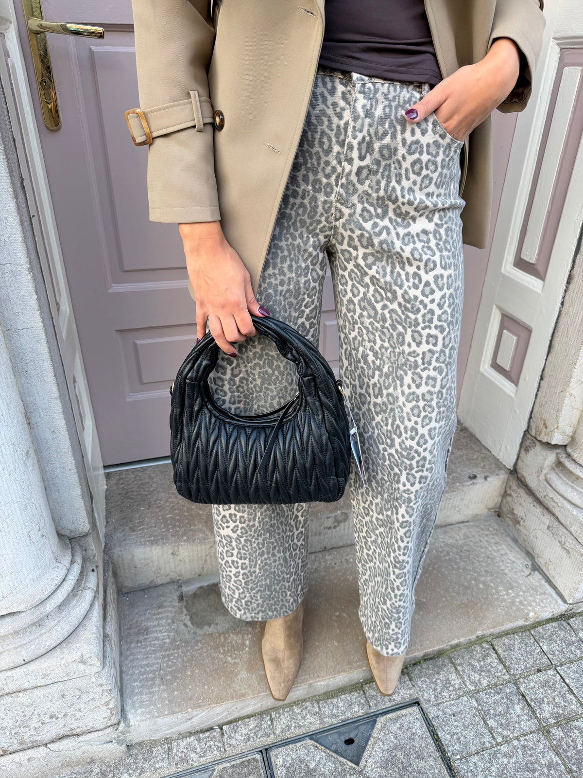 Pleated Knot Handbag