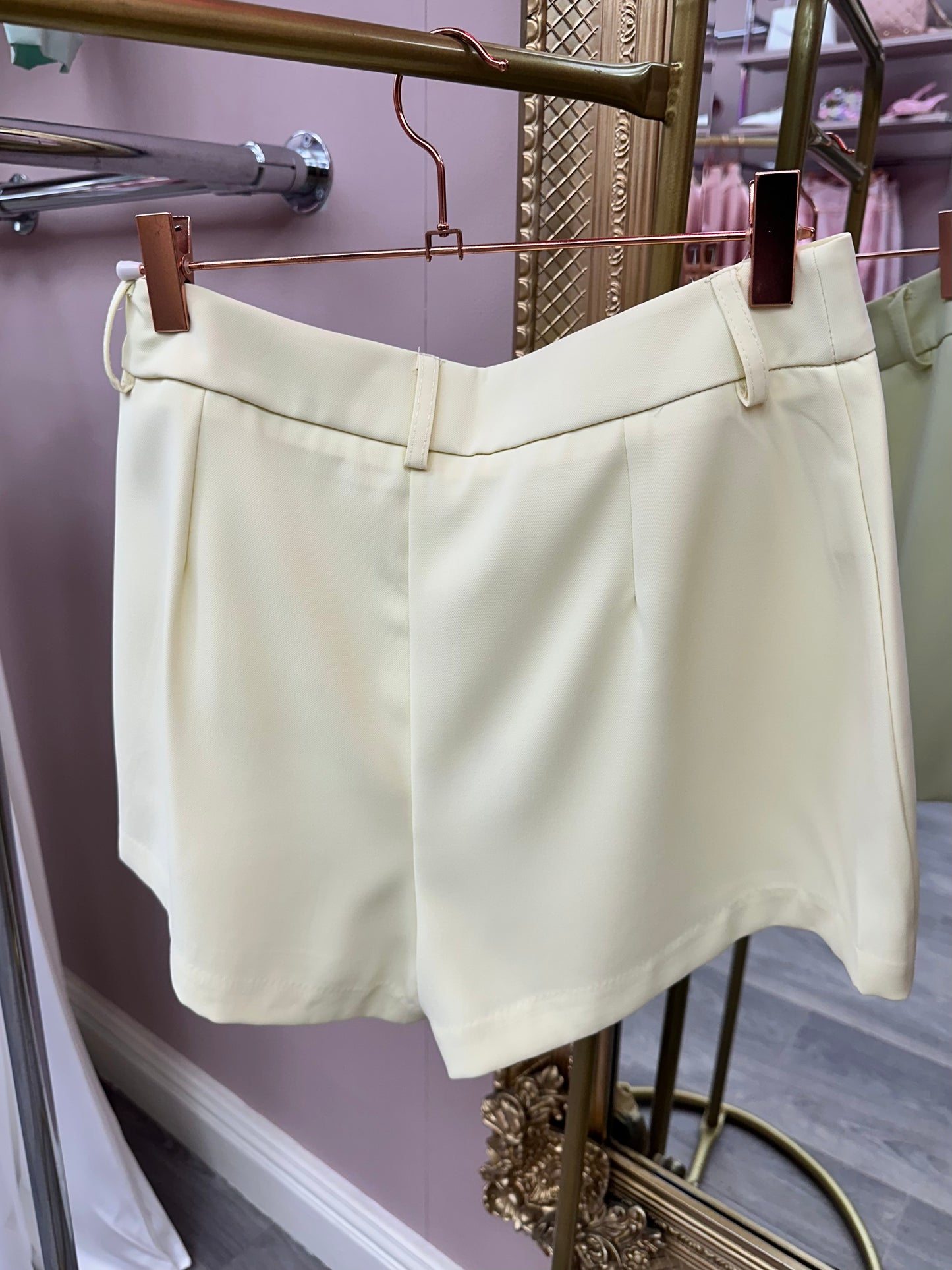 Lemon Tailored High Waist Skort
