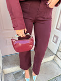 Gold Pleated Handle Handbag