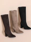 Suede High Knee Boot
