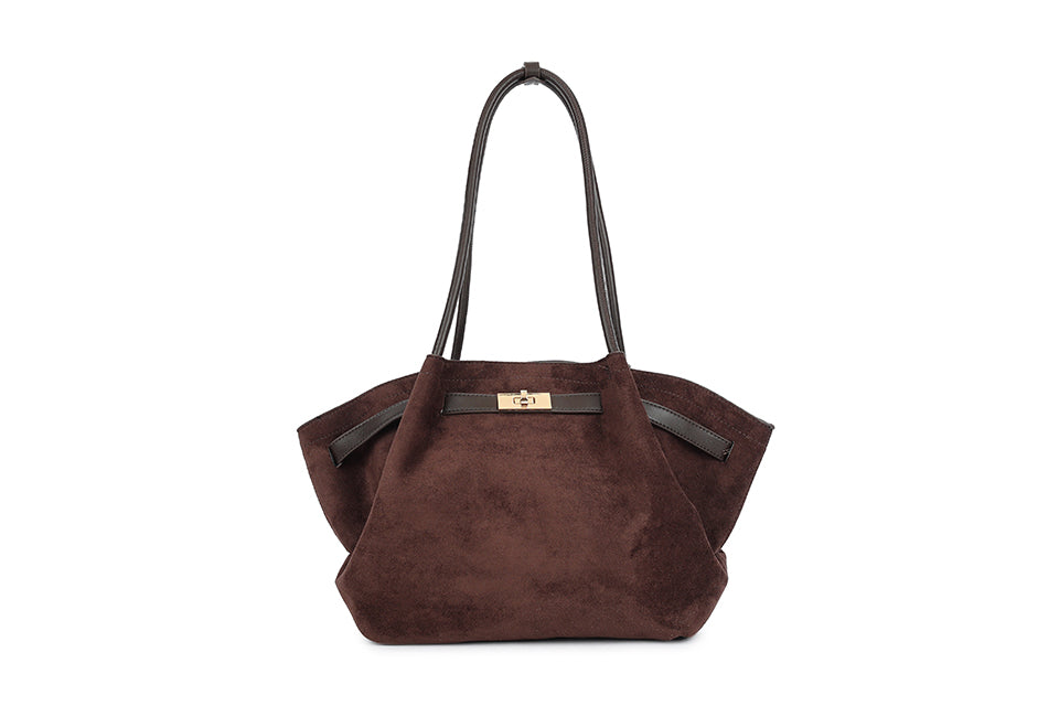 Slouchy Buckle Detail Handbag