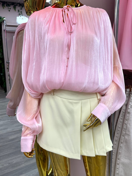 Lemon Tailored High Waist Skort