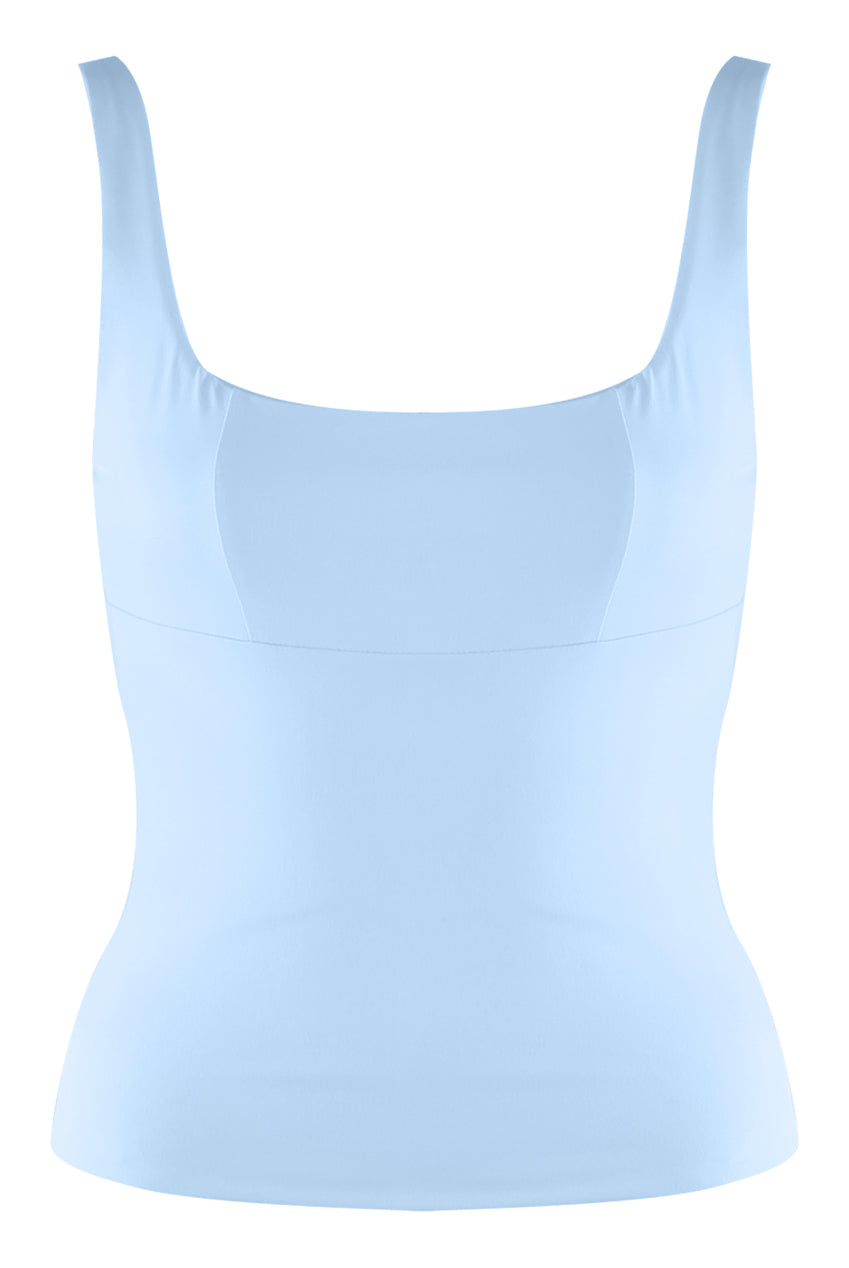 Blue Square Neck Cami Top