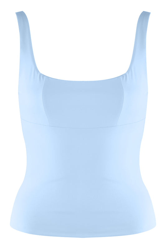 Blue Square Neck Cami Top
