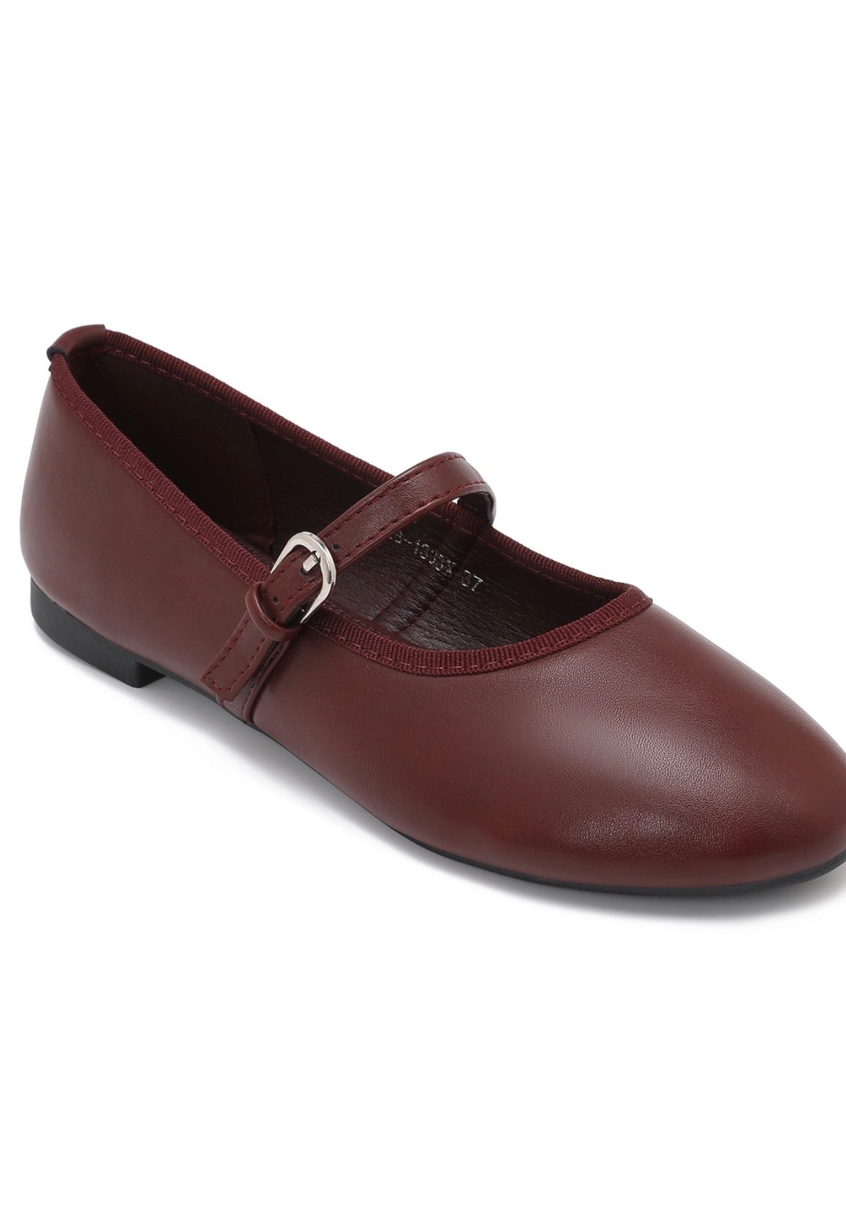 Burgundy Minimalist Ballerinas