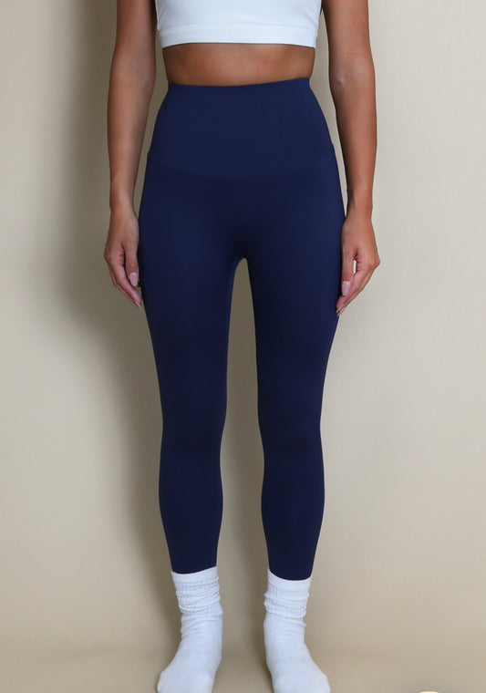 Navy High Waisted Sports Energy Leggings