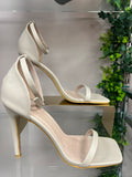 Nude Strap High Heel Sandals