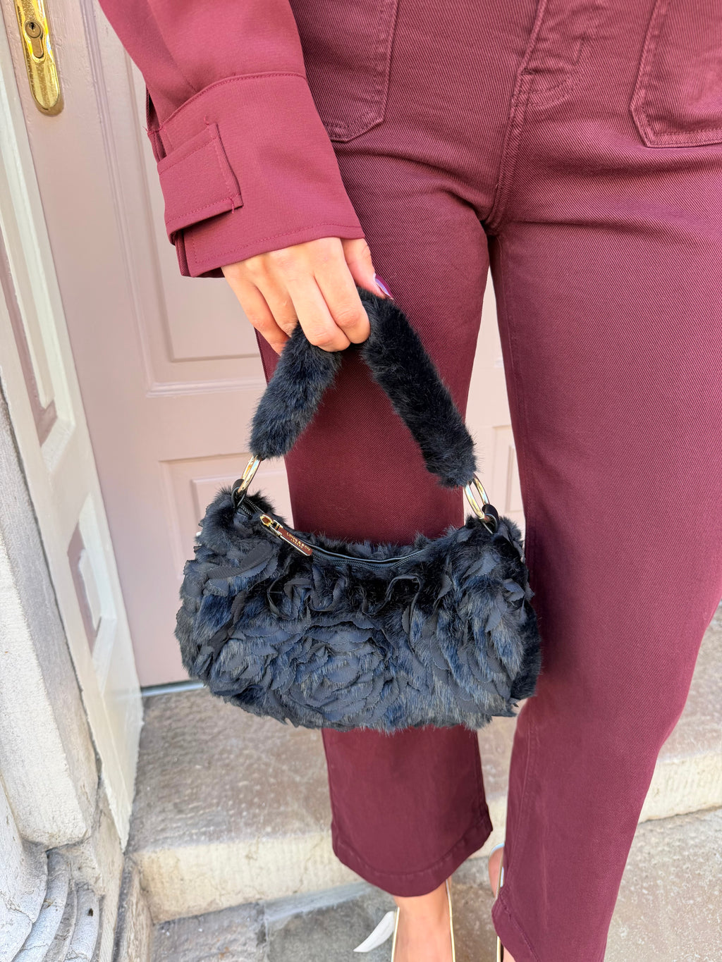 Rose Detail Handbag