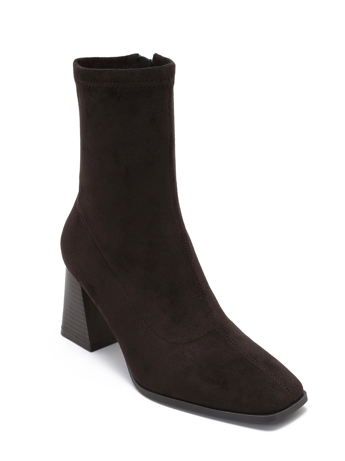 Brown Heeled Ankle Boot
