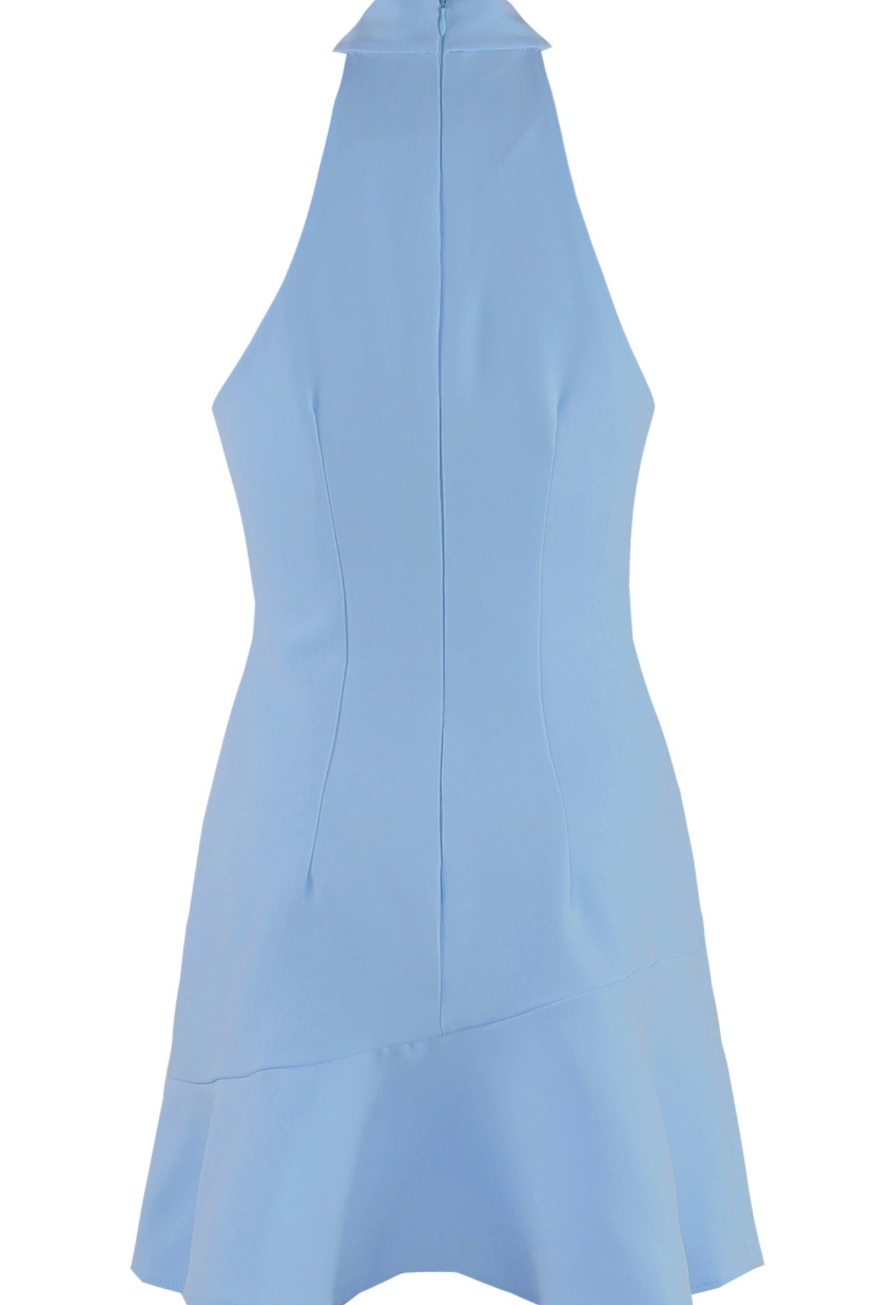 Blue Sleeveless Flare Hem Mini Dress