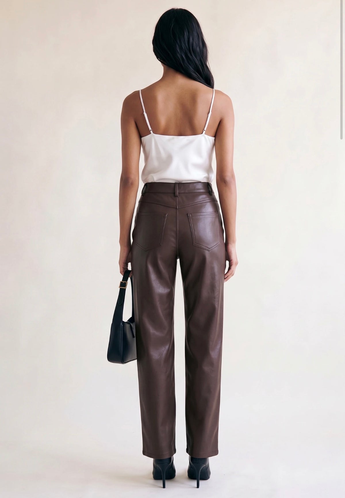 PU Wide Leg Trousers