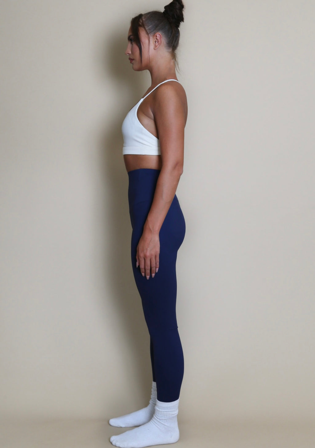 Navy High Waisted Sports Energy Leggings