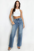Blue Straight Denim Jeans