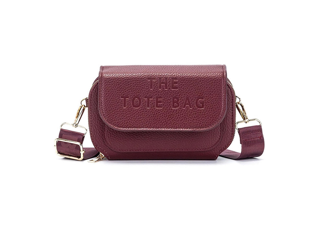 Crossbody Handbag with 2 Separate Top Zipped Sections