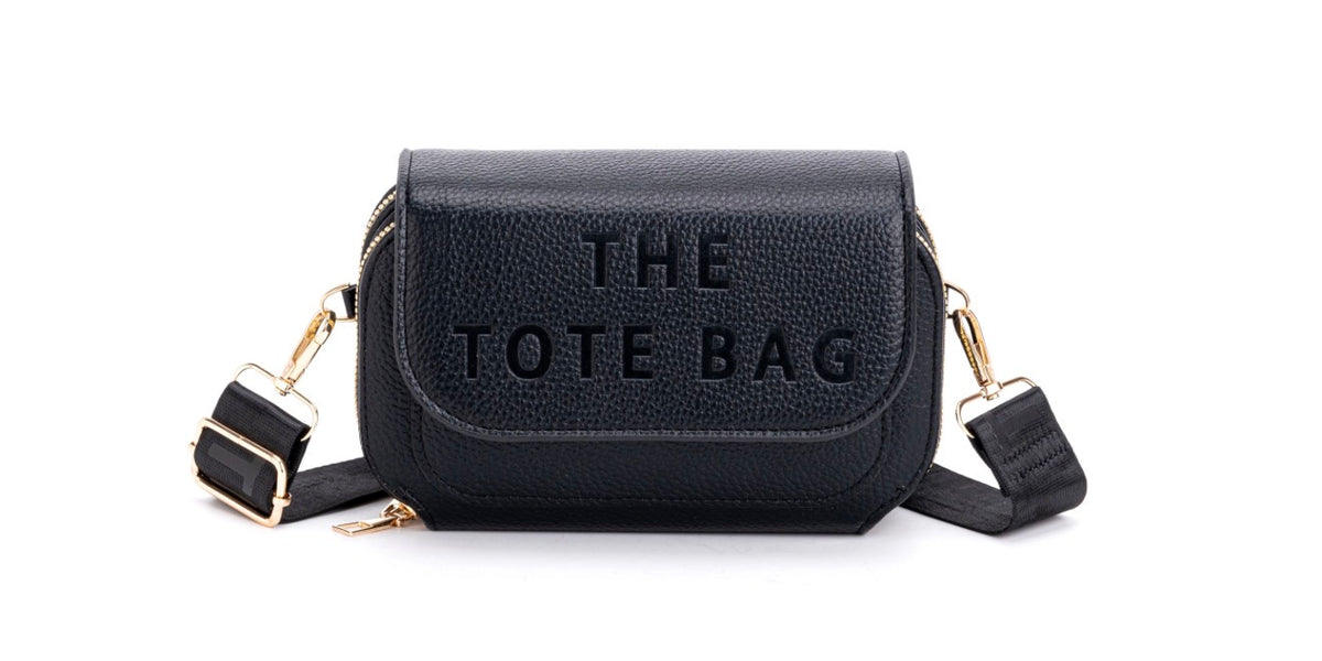 Crossbody Handbag with 2 Separate Top Zipped Sections