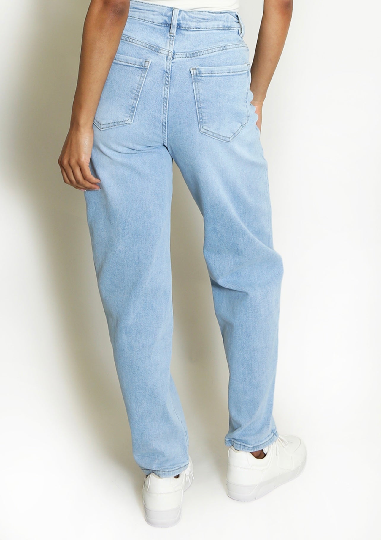 Blue Washed Mom Jeans
