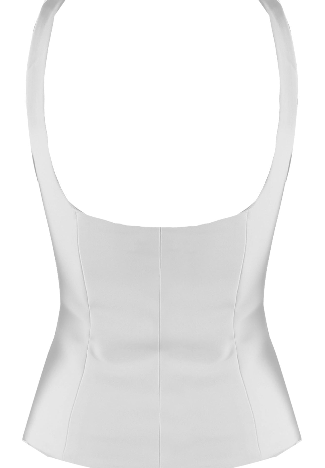 White Square neck Tailored Top