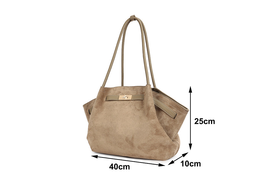 Slouchy Buckle Detail Handbag