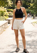 Cream Polka Dot Shorts