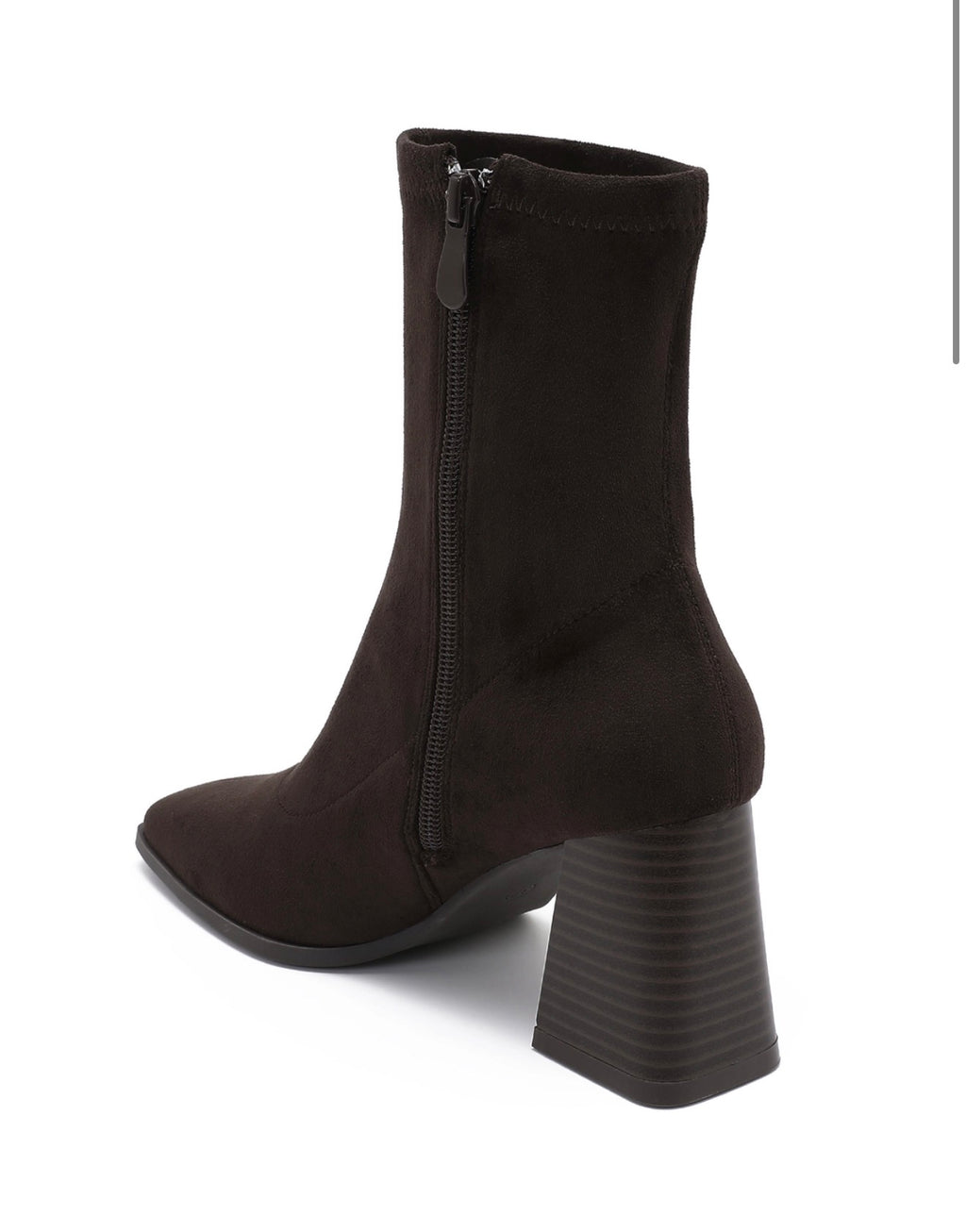 Brown Heeled Ankle Boot