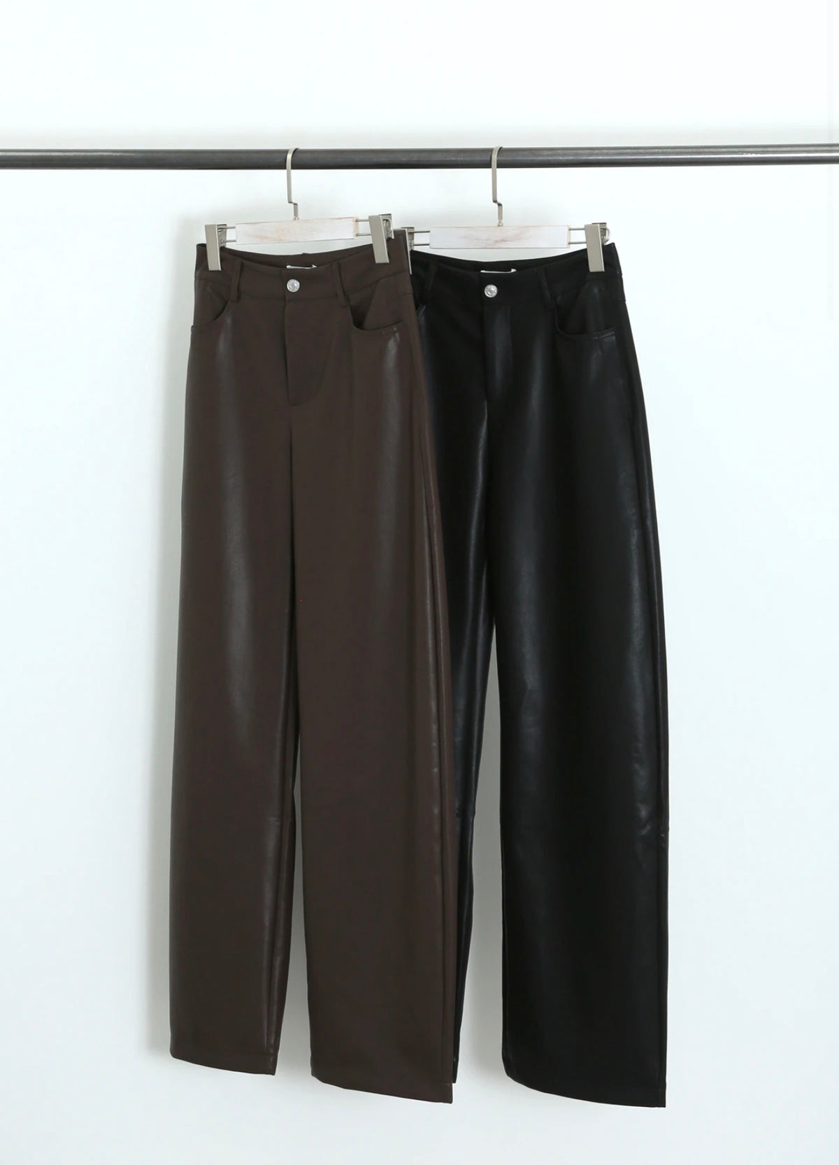 PU Wide Leg Trousers
