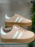 Pink Side Stripe Trainer