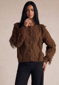 Chunky Loop Knit Cable Cardigan
